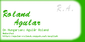 roland agular business card